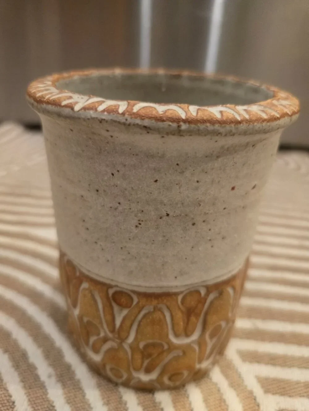 Vintage Midcentury Los Artesanos Hal Lasky Stoneware Studio Pottery Vase Puerto